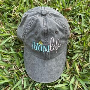 NWT Mom Life “Vintage Gray” sportsman adjustable baseball cap